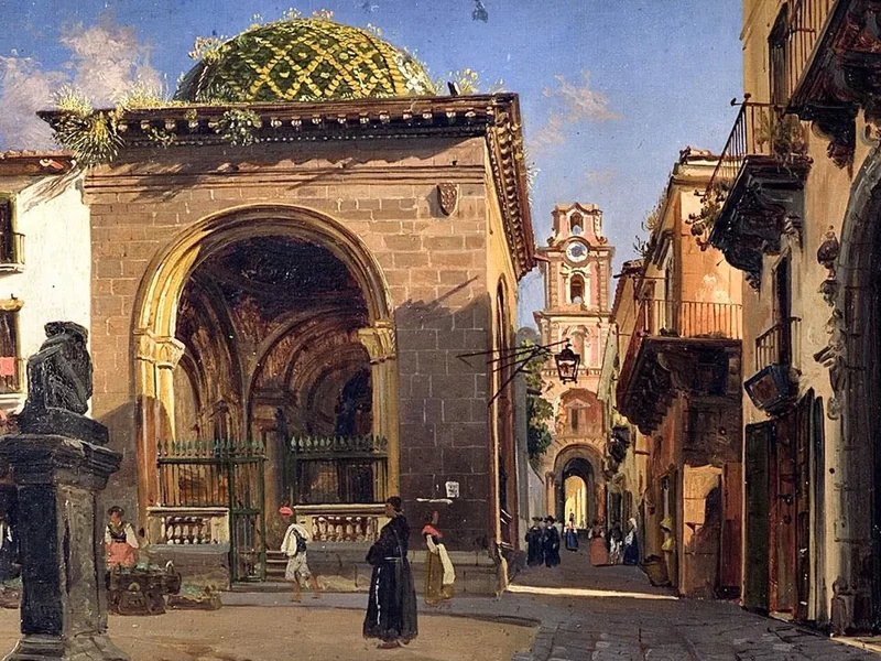 1812-Teodoro Duclère - Sedil Dominova a Sorrento, 1863 - Museo Correale di Terranova, Sorrento